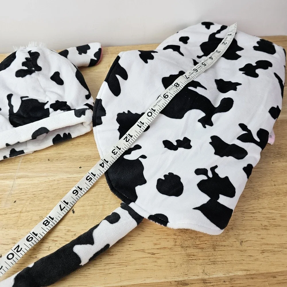 Skull & Bones Dog‎ Costume Cow w/ Udders Halloween Outfit Pet Apparel Size Small
